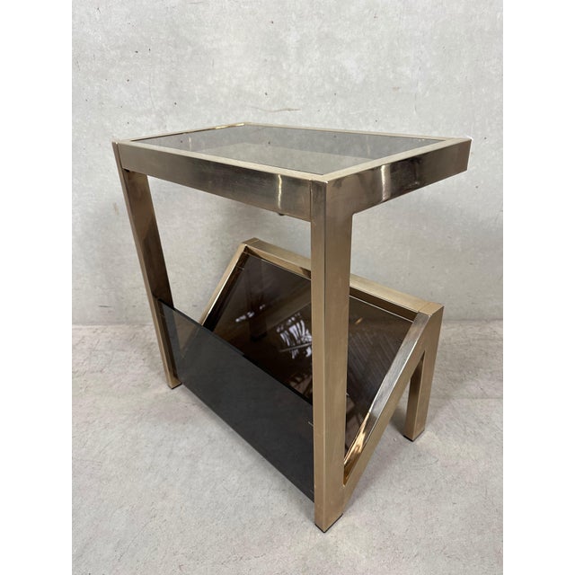 Vintage Side Table from Belgo Chrome, 1970s For Sale - Image 4 of 13