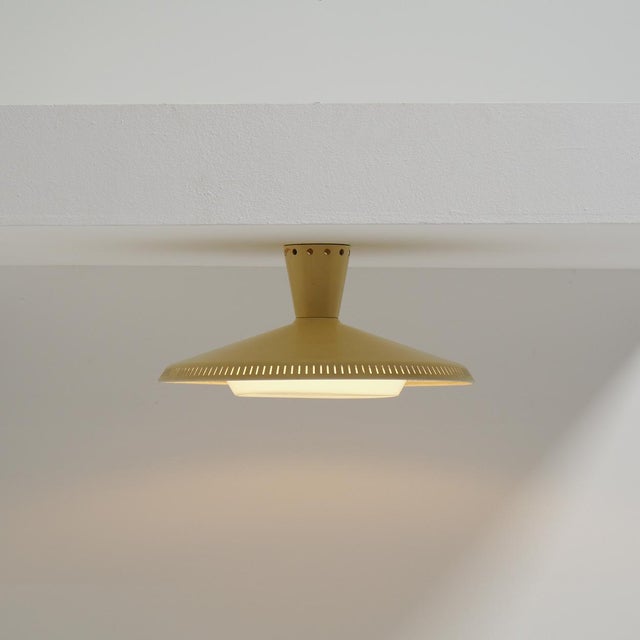 Philips NB-93 Flush Mount by Louis Kalff for Philips, 1950s For Sale - Image 4 of 11
