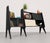 Gio Ponti Italian Mid Century Modern Extra-Long Wall Unit in Black Lacquer — Gio Ponti Inspired For Sale - Image 4 of 14