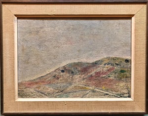 Ivan Kurach, Untitled, Lonely Abstract Landscape Italian Expressionist Oil Painting