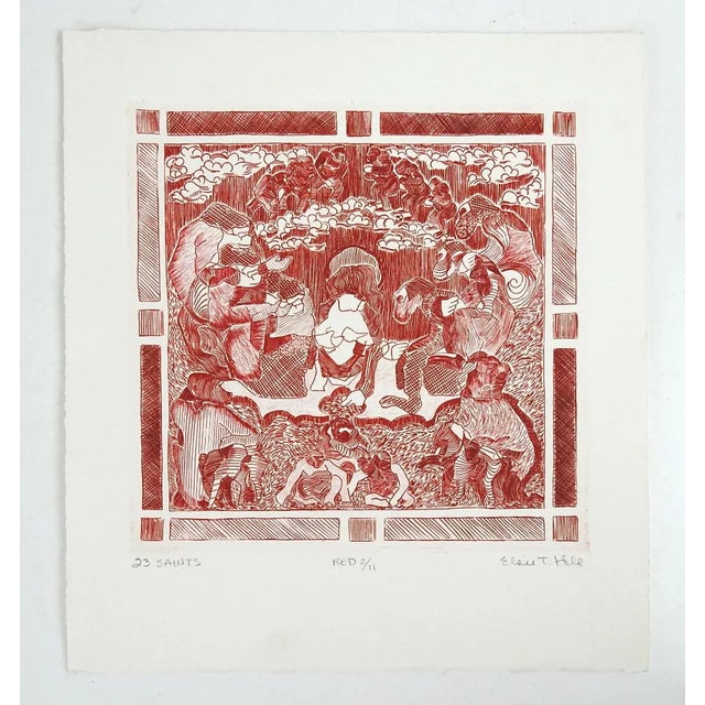 Contemporary Abstract Figural Etching For Sale - Image 4 of 5