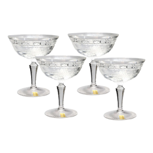 Late 20th Century Echt Meissner Meissen Champagne Coupes - Set of 4