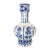 Vintage Delft Pottery Blue and White Mold 63 Vase For Sale
