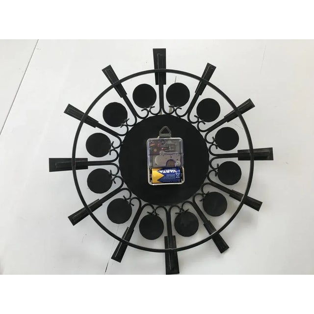 Metal Zodiac Wall Clock, Germany, 1970s For Sale - Image 9 of 15