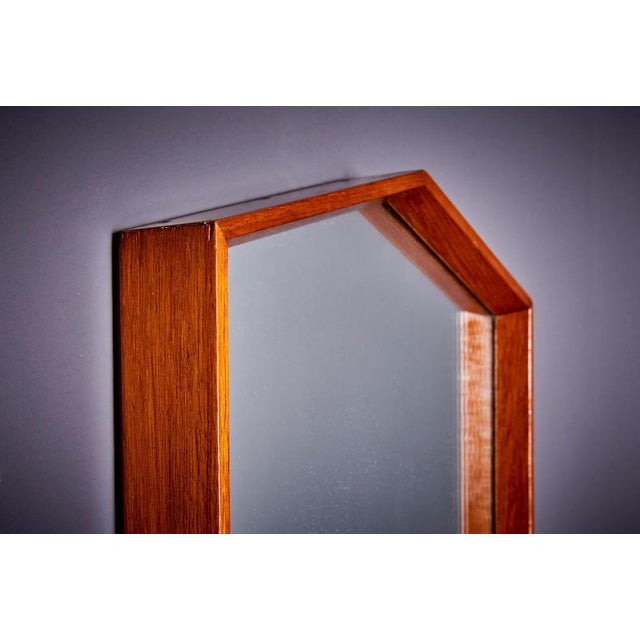 Mirror in Teak by Gio Ponti, 1960s For Sale - Image 3 of 5