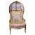 Gold Vintage Boudoir Chair in Velvet, 1920 For Sale - Image 8 of 8