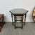 Traditional Vintage Hexagonal Wood Accent Table For Sale - Image 3 of 12