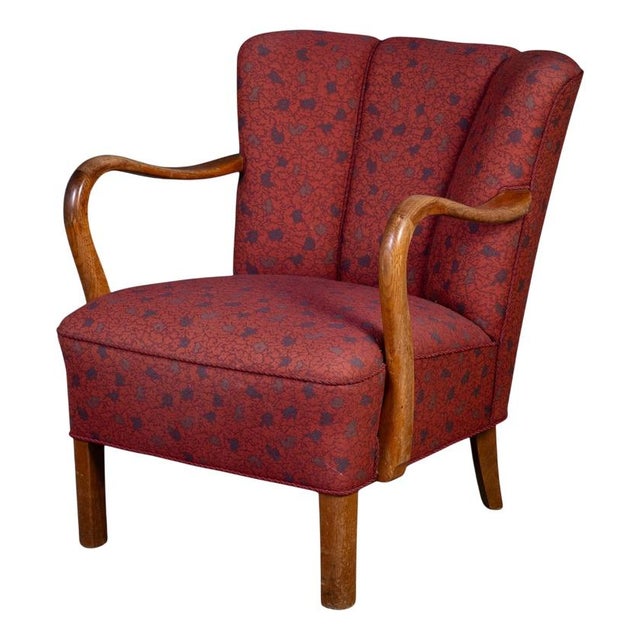 Lounge Chair attributed to Viggo Boesen, 1950s For Sale - Image 10 of 10