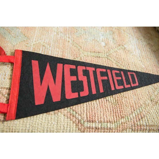 American Vintage Westfield Felt Flag Pennant For Sale - Image 3 of 5