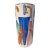 Hand Painted Postmodern 80s Ceramic Umbrella Holder Fornasetti Style Graphic Art For Sale