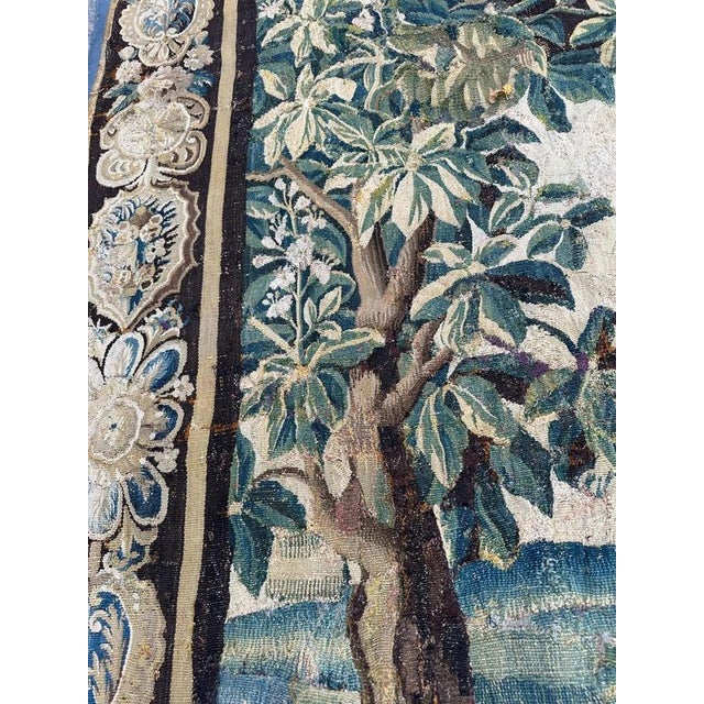 Antique Aubusson Tapestry, 1700s For Sale - Image 10 of 18