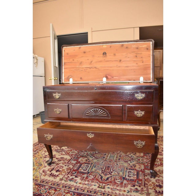 Vintage Mahogany Tall Lane Cedar Blanket Chest Chairish