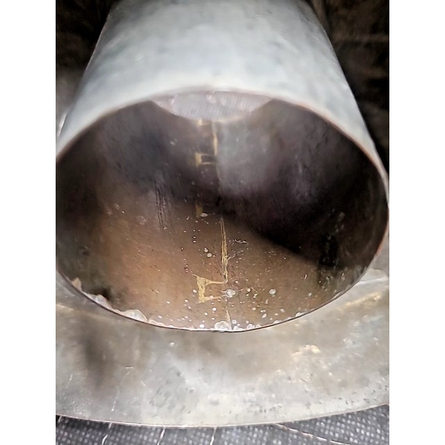 Antique 19thC Copper Turk’s Head Mold – Dovetail Seam, Swirled Bundt For Sale - Image 6 of 12