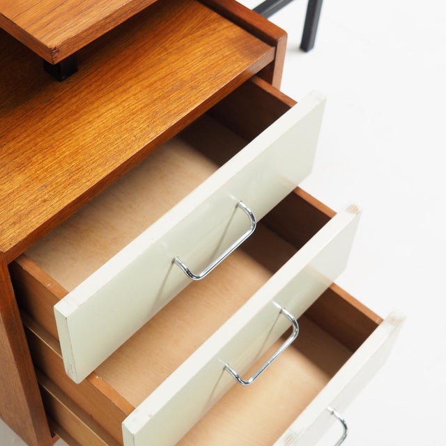 Mid-Century Functionalism Dutch Desk by Pastoe, 1950s For Sale - Image 12 of 13