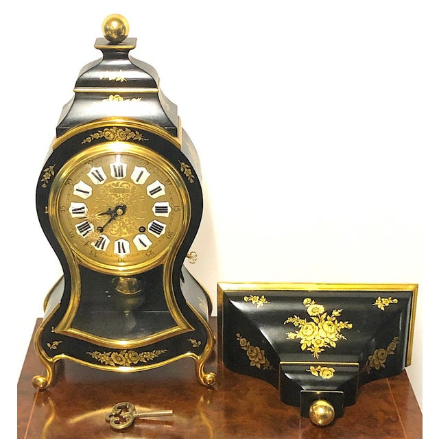 Antique Wall Clock with Key from Zenith Neuenburg, 1920s For Sale - Image 3 of 10