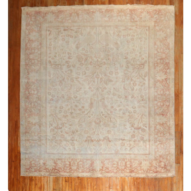 Indian Early 20th Century Zabihi Collection Room Size Indian Rug - 9'7" x 11'4" For Sale - Image 3 of 10