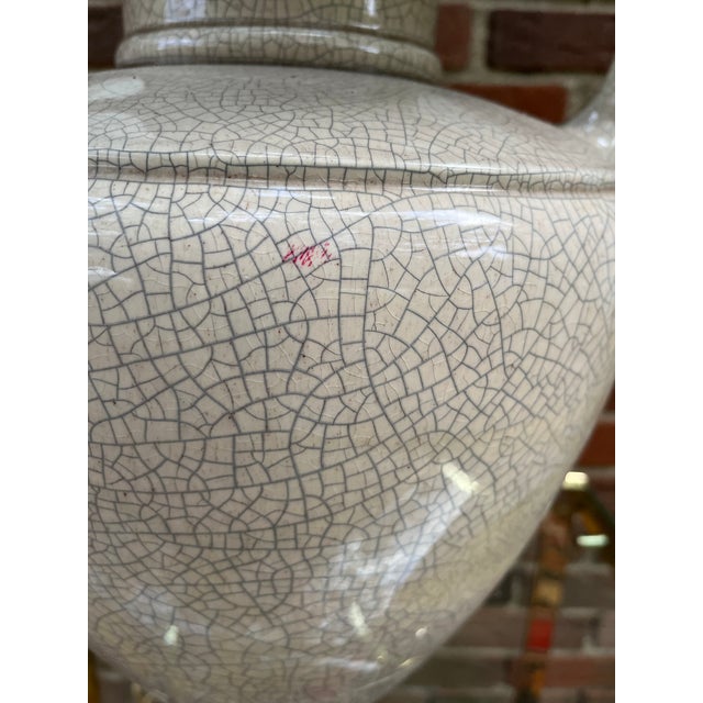 Vintage Water Jug Table Lamp With Drum Shade For Sale - Image 4 of 9