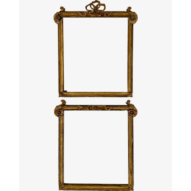 Pair Antique 18th Century Neo-Gothic Frames Gilded Gold Germany For Sale - Image 12 of 12