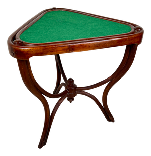 Triangular Bentwood Card Table from Thonet, 1900s