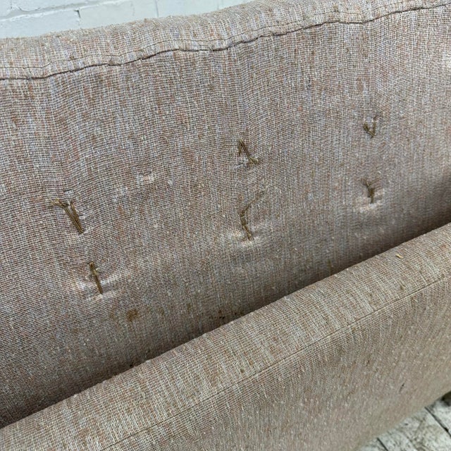 Mid Century Modern Florence Knoll Relaxed Two Seater Sofa Loveseat for Reupholstery For Sale - Image 11 of 11