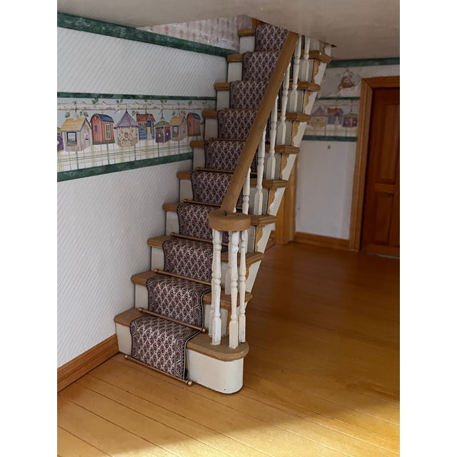 Vintage Handcrafted Artisan Dollhouse For Sale - Image 9 of 18