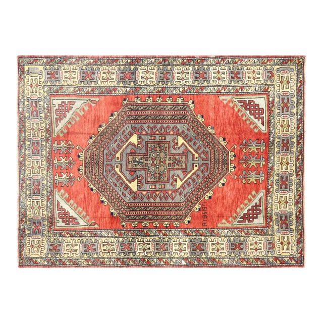 1960s Turkish Oushak Rug For Sale