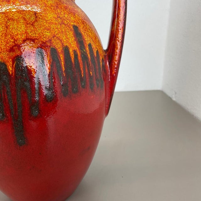 Large Pottery Fat Lava Lora-Style 279-38 Floor Vase from Scheurich, 1970s For Sale - Image 9 of 18