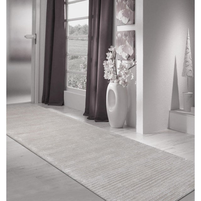 Pasargad Home Edgy Silver Area Rug, 2' 6'' X 8' 0'' For Sale - Image 4 of 4