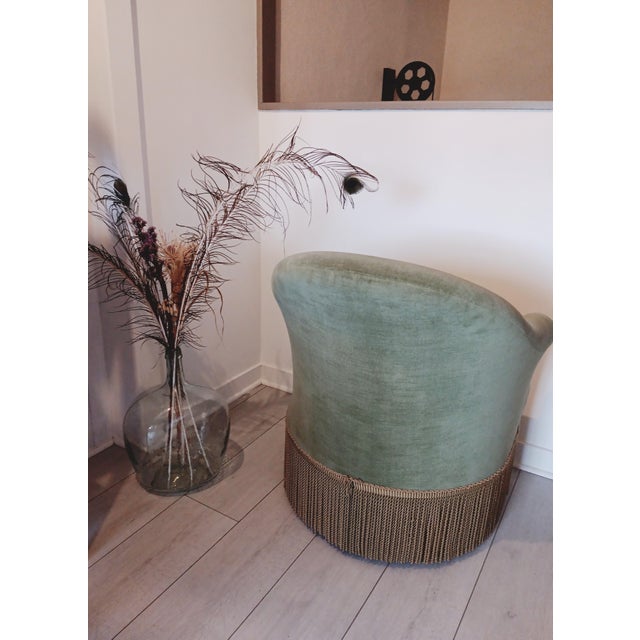 1980s Vintage Green Toadstool Chair, 1980s For Sale - Image 5 of 7