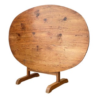 Oval Shaped Vendange Table For Sale