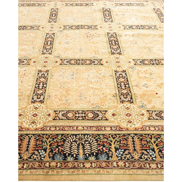 Solo Rugs Mogul, One-of-a-Kind Hand-Knotted Area Rug - Yellow, 8' 1" x 8' 4" For Sale - Image 4 of 8