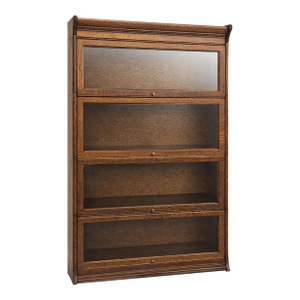 Antique Quarter Sawn Oak Barrister Bookcase 4 Stack Mission Lawyer Bookcase C1900