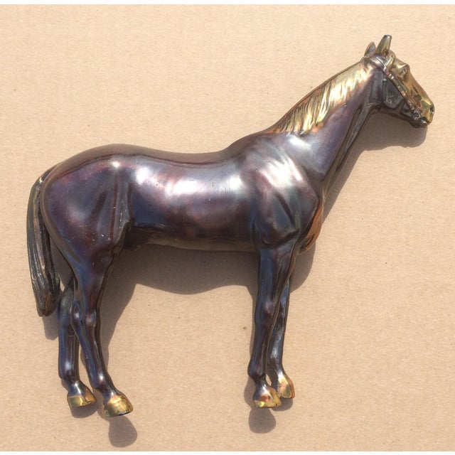 Vintage Copper Horse Statue Chairish
