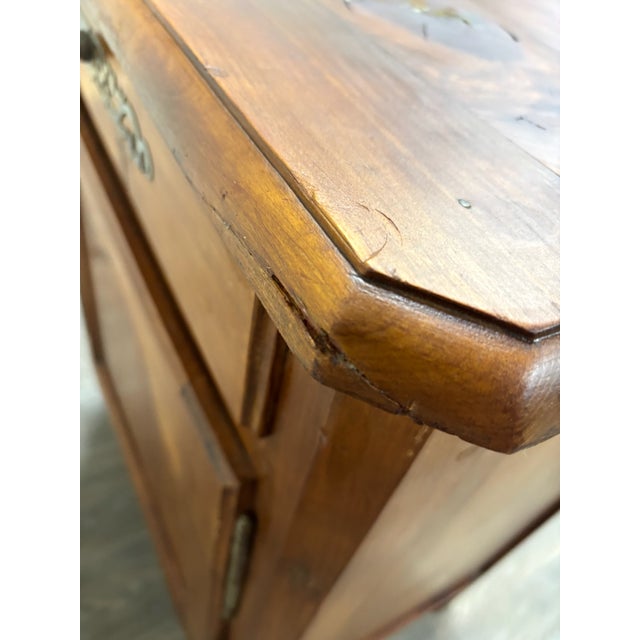 Antique French Country French Louis XV Style Petite Pedestal Confiturier Cabinet For Sale - Image 13 of 17