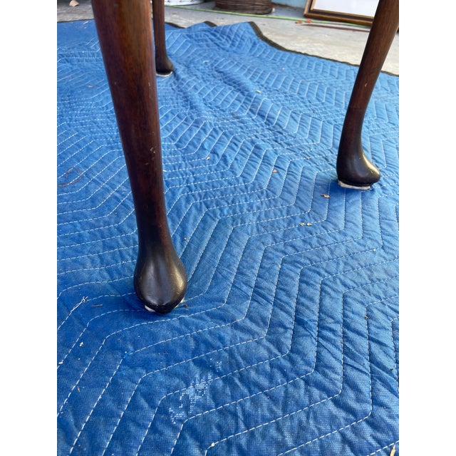 Antique 1880s French Mahogany Folding Game Table With Green Felt – Original Condition For Sale In Miami - Image 6 of 14