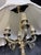 French 19th‑Century Louis XVI Style Four‑Arm Silver Candelabra Lamps — A Pair For Sale - Image 9 of 12