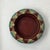 Whimsical Majolica style Red "Lilly Pond" with 10 frogs perched on edge. Charming accent piece can be used as a...