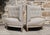 19th Century French Napoleon III Benches in Natural Linen, Set of 2 For Sale - Image 6 of 11