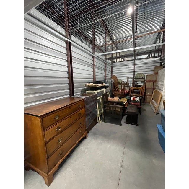 Late 19th Century Antique 19th Century George III / Chippendale Oak Chest of Drawers For Sale - Image 5 of 6