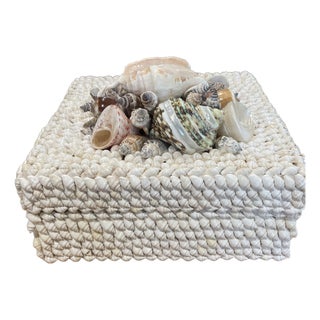 1960s White Shell Box For Sale