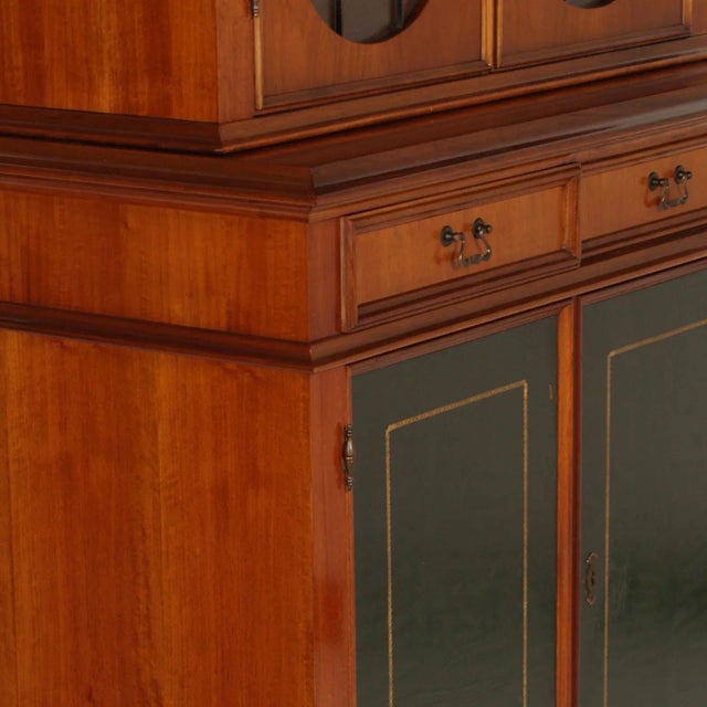 1930s Vintage Italian Walnut Bookcase For Sale - Image 5 of 7