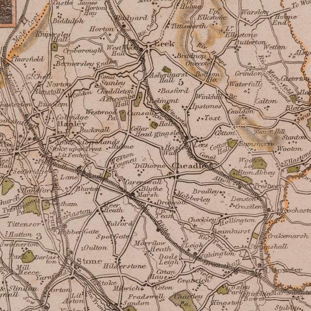 1850's Antique County Map For Sale - Image 10 of 12