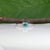 2020s 1.07ct Blue Zircon Estate Ring in Solid 10k Gold, Round Cut 5mm - Solitaire Ring, Size 4.25 For Sale - Image 5 of 9