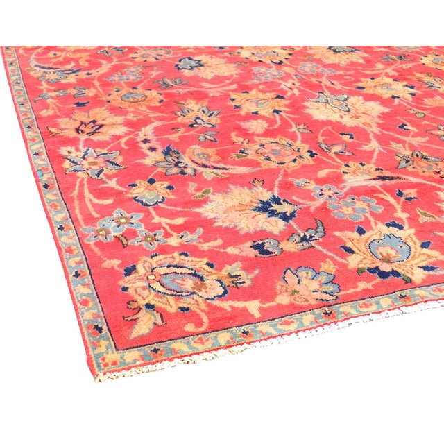 Traditional Pasargad Home Vintage Hamadan Red Wool Area Rug, 4' 3'' X 8'10'' For Sale - Image 3 of 3