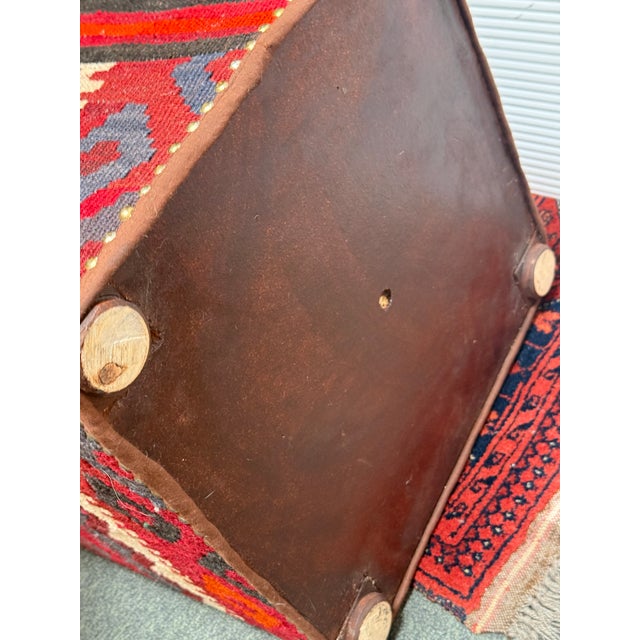 Kilim Hassock Foostools, Set of Two For Sale - Image 12 of 12