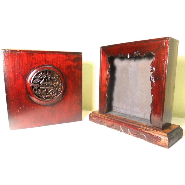 This Antique Chinese Idol box was originally made for display small buddha statue, or memorial tablet of loved one, or the...