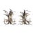 Original 22 Palm Leaf Motif Wall Sconces-a Pair For Sale