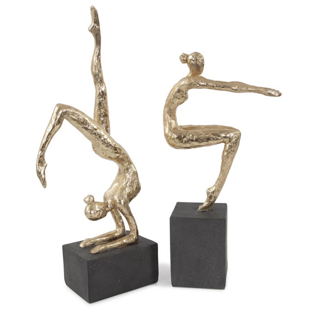 Gold Scorpion Pose Sculpture For Sale - Image 8 of 11