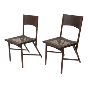 Early 21st Century Paolo Alves Limited Edition Wood Chairs - A Pair