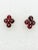 Mid 20th Century Pink Tourmaline Beads and Diamond Cluster Earrings in 18k Yellow Gold - 2 Pieces For Sale In Los Angeles - Image 6 of 8